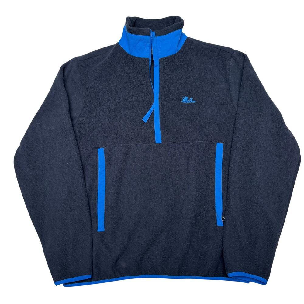 Aime Leon Dore Unisphere Quarter Zip Fleece Jacket Navy Men's Large Gorpcore
